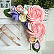 Frame for photo with flowers from polymer clay. Photo frames. Olga-art-flower. My Livemaster. Фото №5