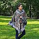 Poncho made of a scarf 'Fairy Tale' with fur. Ponchos. National Brand. My Livemaster. Фото №5
