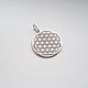  Flower of Life 925 sterling silver (P47). Pendant. anna-epifanova. My Livemaster. Фото №5