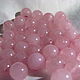 Rose quartz beads 8mm smooth ball. Beads1. Elena (luxury-fittings). Online shopping on My Livemaster.  Фото №2