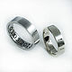 Order Wedding rings made of titanium and white gold. asgdesign. Livemaster. . Rings Фото №3