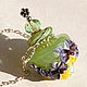 Order Aromacean 'Pansies'. BeautyGlassByKate(Lampwork) (beauty-glass). Livemaster. . Pendants Фото №3