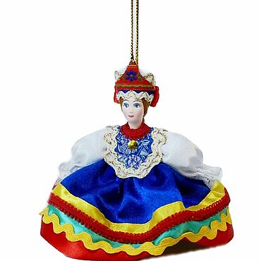 Куклы и игрушки ручной работы. Ярмарка Мастеров - ручная работа Кукла-подвеска Плясунья (0727). Handmade.