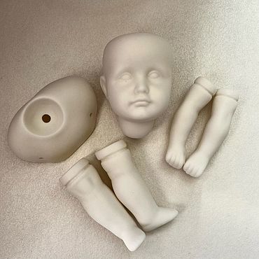 Материалы для творчества ручной работы. Ярмарка Мастеров - ручная работа Кукольная заготовка фарфор. Handmade.