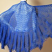 Аксессуары handmade. Livemaster - original item Blue shawl (cornflower blue). Handmade.