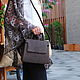 Chocolate Python leather handbag, Classic Bag, Moscow,  Фото №1
