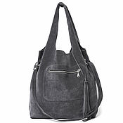 Сумки и аксессуары handmade. Livemaster - original item Shopper Bag Suede Transformer Bag Large Bag String Bag Shopper. Handmade.