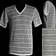 100%Linen Men's T-shirt Mesh fine , T-shirts and undershirts for men, Kostroma,  Фото №1