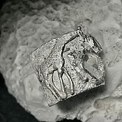 Украшения handmade. Livemaster - original item The ring is wide Giraffe. Silver, Gold, Aquamarine, Opal. Handmade.