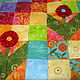 Детское лоскутное одеяло "Радужная полянка". Одеяла. Котерева Людмила (Ludmila Quilt). Ярмарка Мастеров.  Фото №5