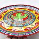 Platos mexicanos - juego de platos de pared de 4 piezas. Decorative plates. Art by Tanya Shest. Ярмарка Мастеров.  Фото №5
