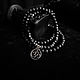 Rosary beads-bracelet made of black lava with the symbol 'AUM (OM)'. Beads2. Okkultist - ezotericheskij magazin. My Livemaster. Фото №5