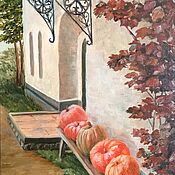Картины и панно handmade. Livemaster - original item Oil painting. Pumpkin. Suzdal.. Handmade.