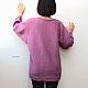 Order  ovesize jumper bat Pink lilac. CUTE-KNIT by Nata Onipchenko. Livemaster. . Jumpers Фото №3