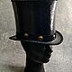 Order Leather cylinder 'Rock'. Felt Hats Shop. Livemaster. . Cylinder Фото №3
