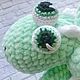 Knit toy - plush Drakoshka Pistachio. Stuffed Toys. Studio knitted decor COZYHOME. My Livemaster. Фото №6