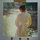 Order Painting 'On a summer day' oil on canvas 80h80 cm. vestnikova. Livemaster. . Pictures Фото №3