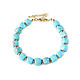 Turquoise bracelet, bracelet with stones, gift turquoise bracelet, Bead bracelet, Moscow,  Фото №1