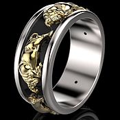 Украшения handmade. Livemaster - original item Ring of the Bulls of silver. Handmade.