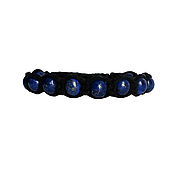 Украшения handmade. Livemaster - original item Bracelet made of lapis lazuli in the skin. Handmade.
