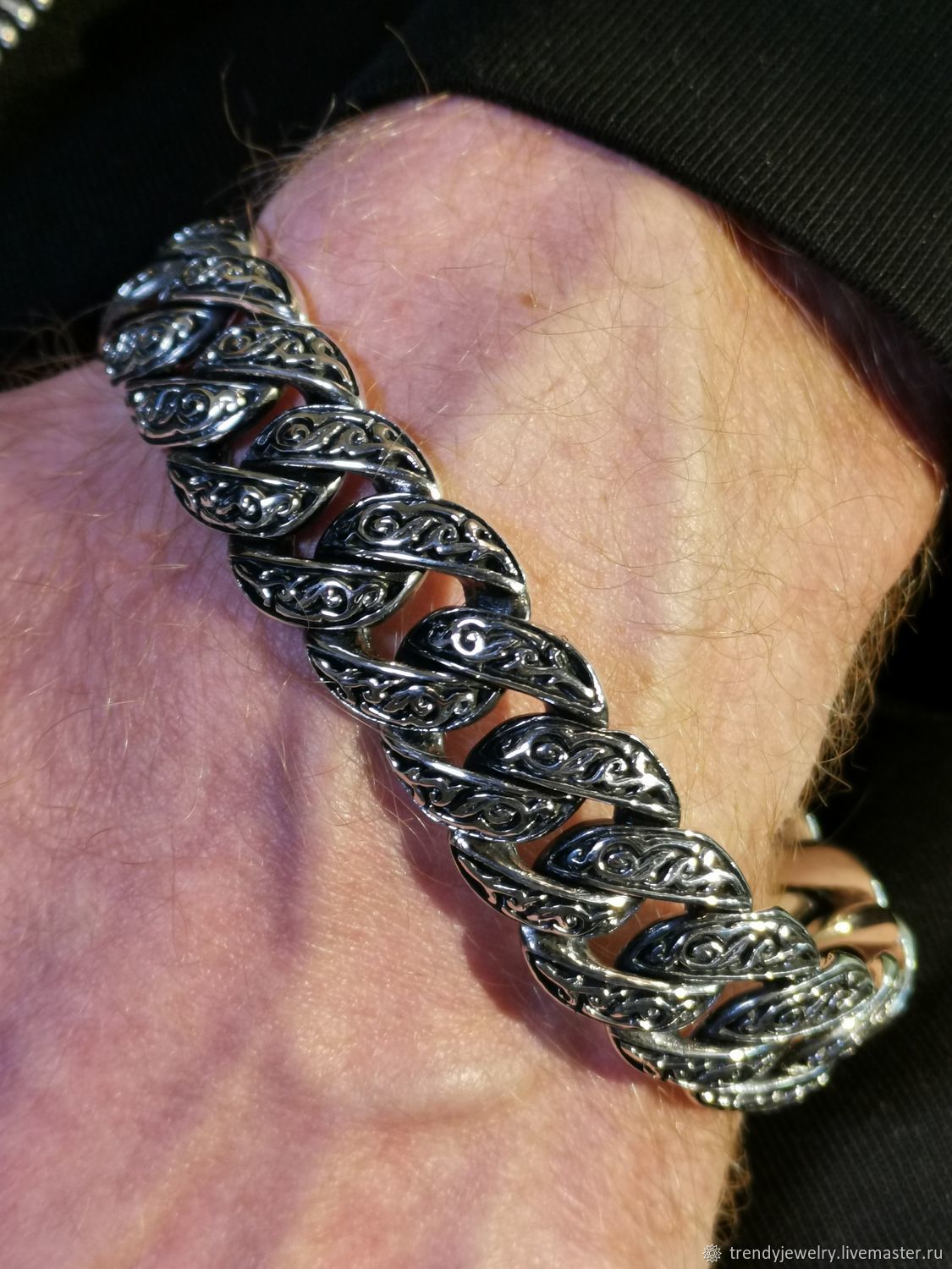 Серебро браслеты мужские плетения