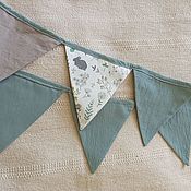 Для дома и интерьера handmade. Livemaster - original item Textile garland flags. Handmade.