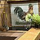 Kitchen Apron Tiles and Tiles: Hen with chickens. Tile. ArtFlera (artflera). My Livemaster. Фото №6