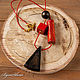 Necklace made of wood 'Black and red geometry'. Necklace. BijouSiberia. My Livemaster. Фото №6