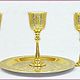 Order Beautiful wine glasses 'Favorite wine' z29. zlatiks2. Livemaster. . Dinnerware Sets Фото №3