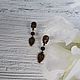 Earrings with a skull and black agate in bronze. Subculture decorations. CvetlanaCm (avtorbiju). My Livemaster. Фото №4