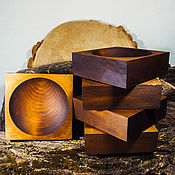 Посуда handmade. Livemaster - original item Set of wooden cedar candy plates (5 pcs). TN21. Handmade.