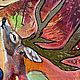 Абстрактная КАРТИНА Лесной пейзаж с животными интерьерная живопись. Картины. КАРТИНЫ СИЛЫ Юлии Ягудиной. Ярмарка Мастеров.  Фото №14