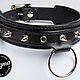 BDSM collar SINNER with spikes black. Collar. Dogma Leather Goods. Online shopping on My Livemaster.  Фото №2