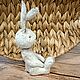 Тедди зайчик ручной работы. Тедди Зверята. Сай Ирина (teddy and toys). Ярмарка Мастеров.  Фото №4