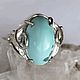 Ring : Turquoise charm . Turquoise natural . Rings. Ural gem crystals.. Online shopping on My Livemaster.  Фото №2