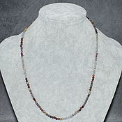 Работы для детей, handmade. Livemaster - original item Beads natural stone ruby cut. Handmade.