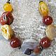 Necklace of agate and Carnelian-Warm, Necklace, Ashkelon,  Фото №1