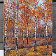 Birch grove, October...x/m, 30h20 cm. Pictures. TaNiVan'. Online shopping on My Livemaster.  Фото №2