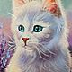 Заказать Картина "Котенок в лаванде" 20*30. ArtMila. Ярмарка Мастеров. . Картины Фото №3