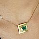 1.95-carat Colombian Emerald Emerald Cut Solitaire Necklace 18K Gold. Necklace. JR Colombian Emeralds (JRemeralds). My Livemaster. Фото №6