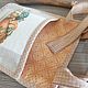 Текстильный кармашек с вышивкой крестом тыквы. Кармашки. Анна. Уютные подарки. Ярмарка Мастеров.  Фото №5
