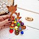Грызунок "Радужный котик". Грызунки. Грызунки Слингобусы Baby Baubles. Интернет-магазин Ярмарка Мастеров.  Фото №2