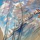 Кашемировый платок батик "Порт Камаре, Франция ". Платки. Шелковые платки батик – Теплый ветер. Интернет-магазин Ярмарка Мастеров.  Фото №2