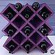 Wine rack 'honeycomb' for 30 bottles, Shelves, Moscow,  Фото №1