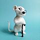 White wise rat, Felted Toy, Miass,  Фото №1