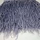 Order Ostrich feather braid 10-15 cm muted lilac. Weakne - furniture and fabrics (weakne). Livemaster. . braid Фото №3