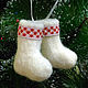 Order White mini boots. snezhana-snezhina (snezhanap). Livemaster. . Christmas gifts Фото №3