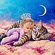 Картина акрилом  "Откуда берутся девочки". Картины. Yulia-luana-art. Ярмарка Мастеров.  Фото №7