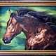 Картина из шерсти «Гнедой Конь», Картины, Новосибирск,  Фото №1