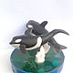 Figurine of killer whale figurines made of polymer clay (handmade, dolphins). Figurines. magic stick. My Livemaster. Фото №4